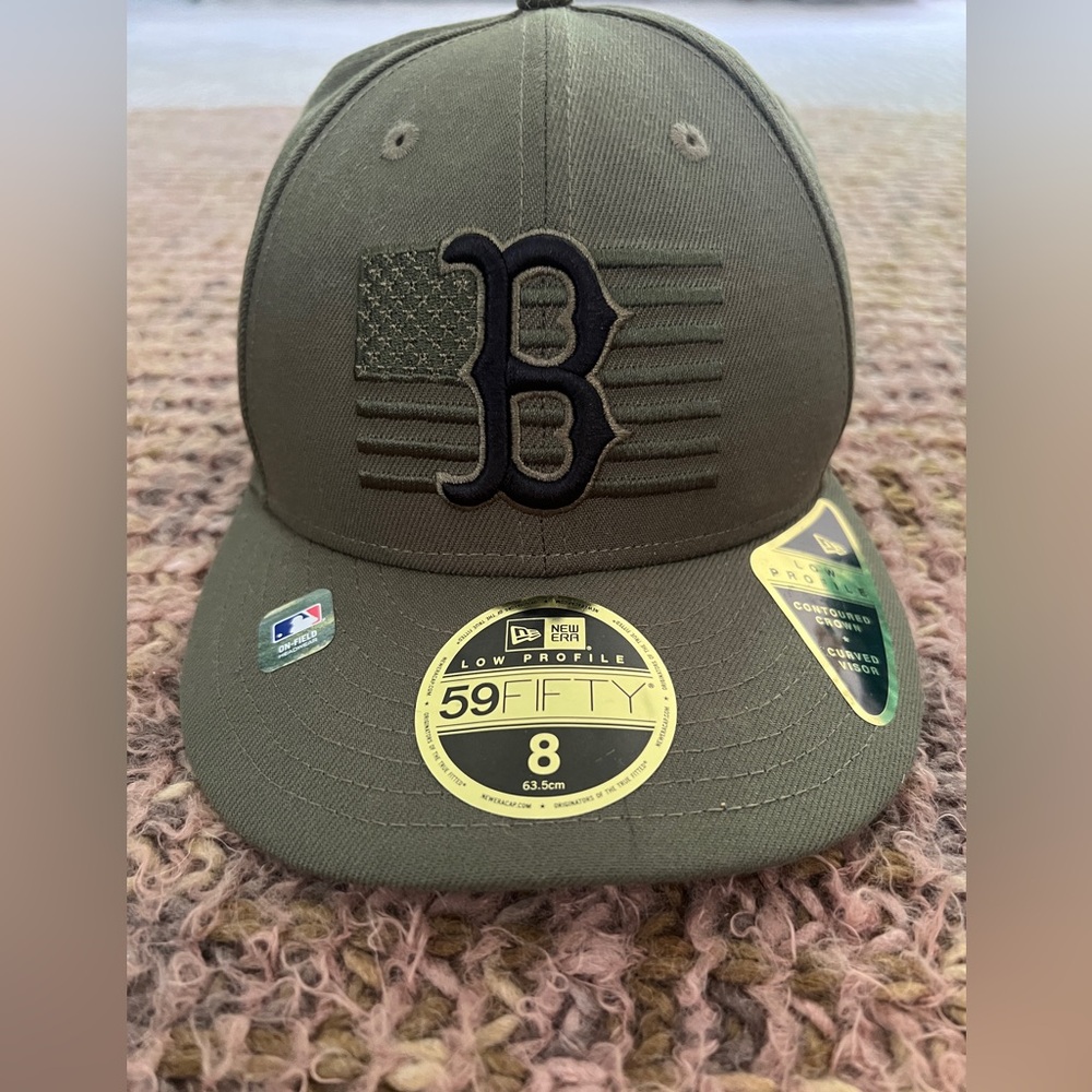 Boston Red Sox, Camo, New Era 59Fifty, Fitted Size 8 Hat, Armed Forces Day, NEW